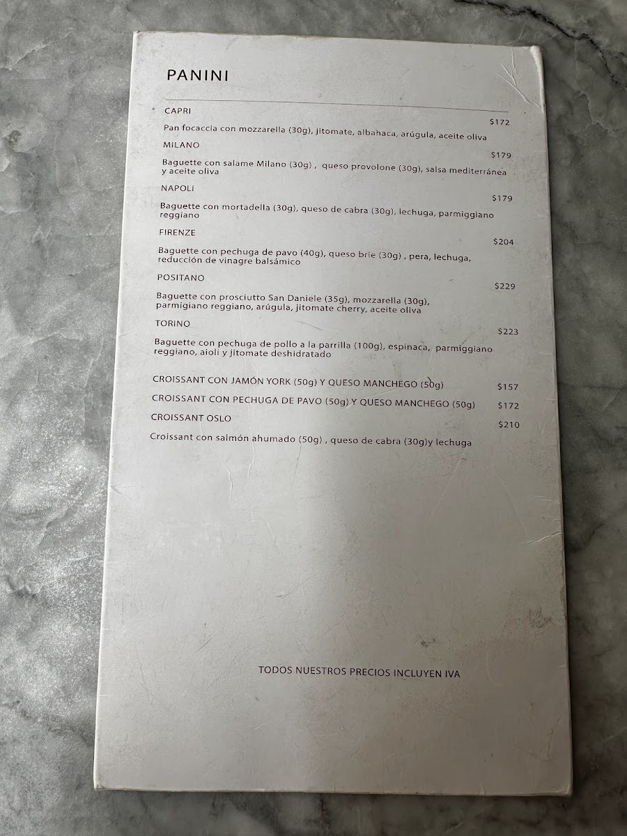 Becco Café Menu - Image 4