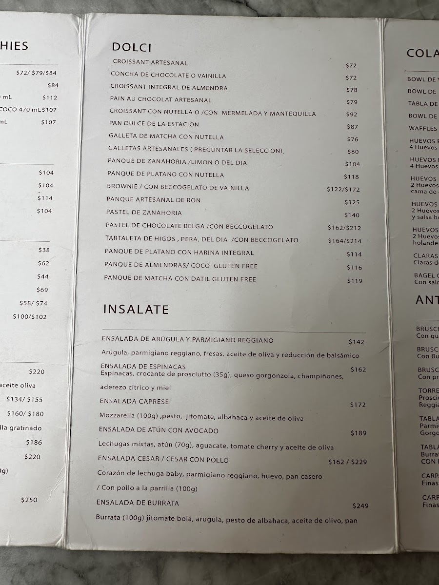 Becco Café Menu - Image 6